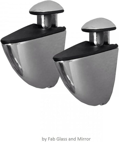 Fab Glass and Mirror 8" L x 24" W, Bronze Rectangle Floating Shelf Kit Glass Sheleves, 8" x 24" (1H-AVE6-NMJJ-BRZ)