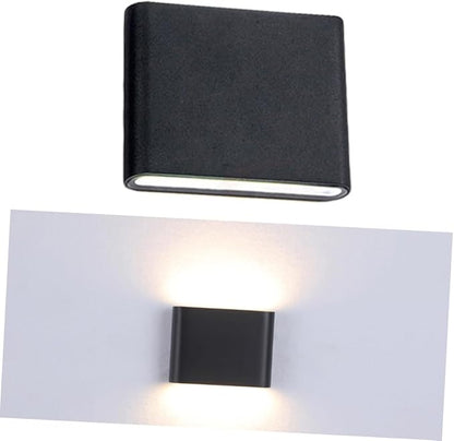 NUOBESTY 1pc Modern Led Wall Light Minimalist Black Indoor Fixture for Bedroom and Corridor Soft Warm Lighting Easy to Clean