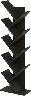Furinno TREE Book Shelf, 9-Tier Bookshelf, Tree Bookcase with Angled Open Shelf, 8.4
