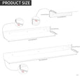 Acrylic Wall Shelves 36 24 12 Inches, Clear Floating Shelf for Wall, Wall Mounted Display Shelves for Plants, Radio, Funko Pop, Stuffed Animal, Books, Clock, Cosmetics, Toiletries