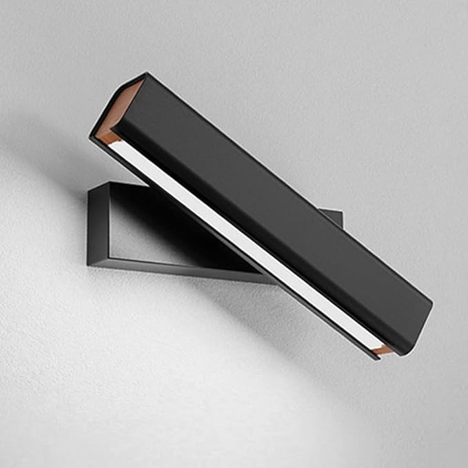 Linear Adjustable Wall Light Modern 4W LED Warm Light Wall Sconce Indoor 360° Rotation Wall Mounted Light Fixture, Aluminum Picture Lights for Gallery, Bedroom, Corridor (22cm/8.66")