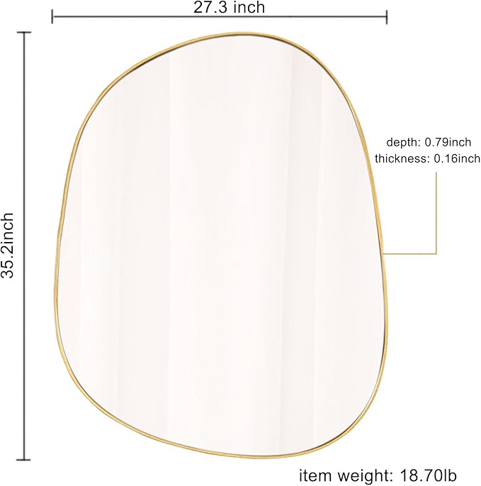 Asymmetrical Mirror for Wall Decor 27