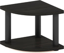 Furinno Turn-N-Tube Kitchen Countertop Organizer, 2-Tier Corner Countertop Organizer Shelf, Corner Shelf, for Kitchen, Pantry, Organizers and Storage, Espresso