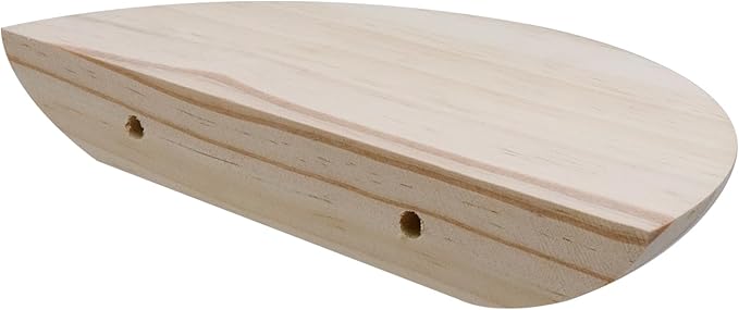 2 Pack Floating Shelves,Half Round Wood Wall Mounted Shelves for Bedroom Living Room Bathroom Kitchen Office and Plants Wall Decor,Wood