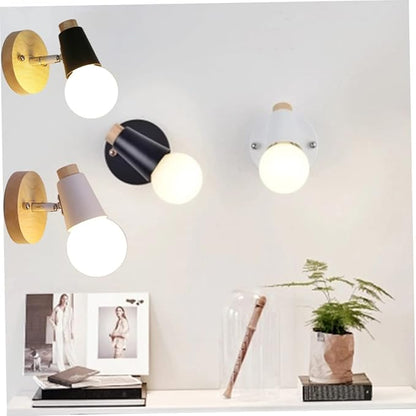 Tofficu Nordic Minimalist Wall Lamp E27 Sconce No Bulb Included Modern Lighting for Bedroom and Hallway Decor