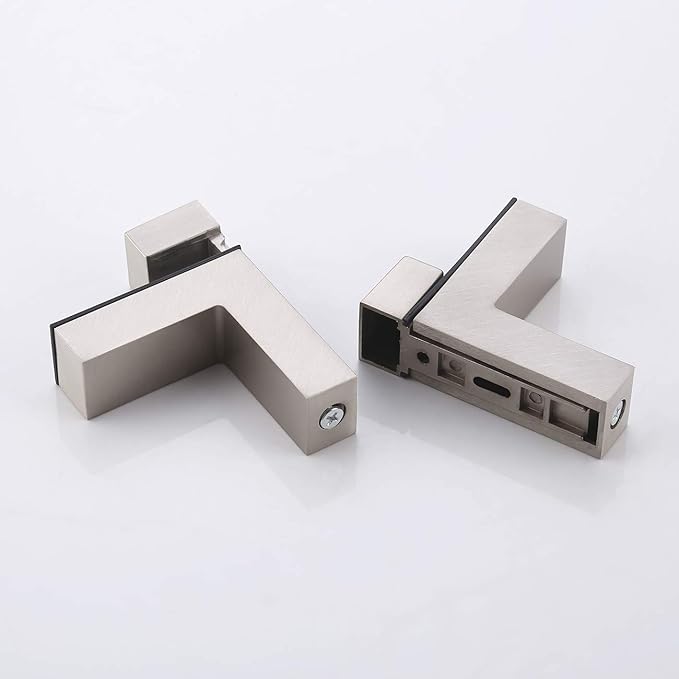 KES Bathroom Shelf, Tempered Glass Shelf 14 Inch 8MM-Thick Wall Mount Rectangular, Brushed Nickel Bracket, BGS3201S35-2