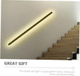 Minimalist Black Frame LED Wall Light Warm Glow Modern Bedside Lamp for Bedroom Living Staircase Backdrop Decorative Indoor Wall Sconce