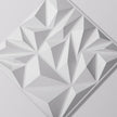 Art3d 50-Pack 3D Wall Panels for Interior Wall Decor, Modern Diamond Textured Accent Wall Paneling for Gaming Living Room TV Wall Background, 12 x 12 inch White