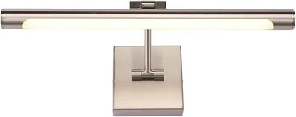 Joosenhouse Single Arm LED Picture Lights 16.53 Inch, Full Metal Artwork Lamp with Rotatable Sconces Lamp Head, 7W (45W Eqv.), Hardwired Connection, 3000K Warm White 560Lm, Brushed Nickel Finish…