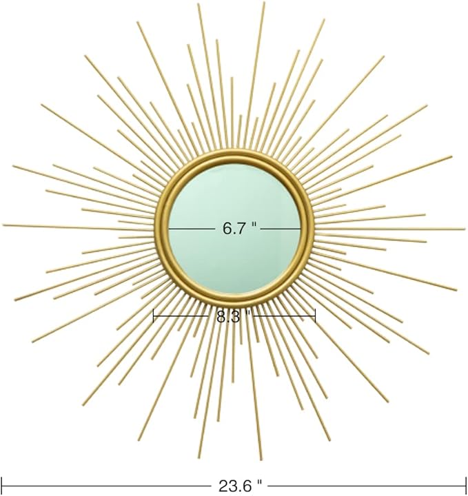 MAIKAILUN Sunburst Mirror, 24