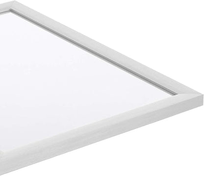 Amazon Basics Rectangular Wall Mount Mirror for Bedroom, Living Room, Entryway, Standard Trim, 20" x 28", Nickel