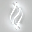 AUA LED Wall Sconce, 21W Modern Spiral Wall Sconce Lighting, 6500K Cool White Indoor Wall Light for Bedroom Living Room Office Restaurant Hallway, Wall Mounted Lamp
