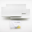 Ralbay 24W Modern LED Wall Sconces Indoor Matte White Wall Light for Bedroom Up and Down Wall Mount Light, Warm White 3000K
