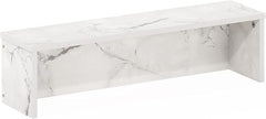 Furinno Helena Kitchen Counter Stackable Organizer Shelf, Set of 1, 23-Inch, Marble White