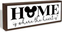 Home is Where the Heart is Sign, Sweet Home Decor, Living Room Decoration for Shelves, Family Decoration, Front Door Entryway Decors, Wall Tabletop Decor Art, Housewarming Gift
