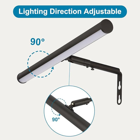 LED Picture Lights for Paintings Plug in, 14 Inch 4W Adjustable Art Light Gallery Wall Light for Display Art Work, Oil Rubbed Bronze Finish, CRI90+, 3000K Warm White, ETL Listed
