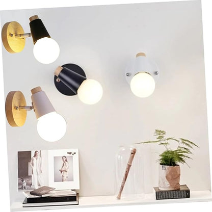 Tofficu Nordic Minimalist Wall Lamp E27 Sconce Modern Decorative Lighting for Bedroom Stairway and Hallway No Bulb Included