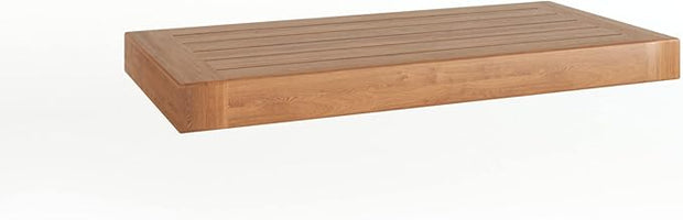 AquaTeak 18" Moa Teak Floating Wall Shelf - 18 Inch