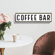 Coffee Bar Signs for Kitchen, Farmhouse Decor for Shelf, Rustic Wooden Wall Hanging Sign, Coffees Decoration for Cafe, Bar or Coffee Corner, Decorative Wooden Box Signs, 17.8x4x1.2 inches