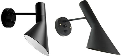 Wall Sconces AJ Wall Light fixtures Minimalist Nordic Modern Black 1 Light Wall Lamp Adjustable Angle Head Wall Mounted Light Lamp Fixtures for Living Room Barn Aisle Corridor Porch Bar