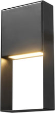 GLOBE Electric 60000171 7.5W LED Integrated Outdoor Wall Sconce, Matte Black, 400 Lumens, 2700 Kelvin, 80 CRI
