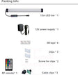 Dimmable Under Cabinet Lighting, RGB LED Light Bar, RF Remote Control Lamp, Multicolor Under Counter Lights for Desk, Room, Cupboard, Hallway, Shelf, Closet (12 Inch)