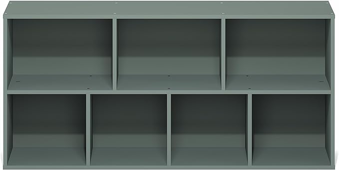 Furinno LUDER Book Shelf, 7-Cube Bookshelf, Bookcase, 9.4