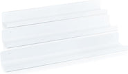 Vinyl Record Shelf - 3 Metal Display Shelves - Wall Mount Now-Playing Vinyl Shelves - an Album Record Holder That Doubles as a Picture Ledge - Fits All Records (White)