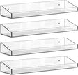 4 Pcs Acrylic Floating Shelves, 15