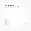 Metal Picture Ledge, Wall Mounted Floating Shelf - 24