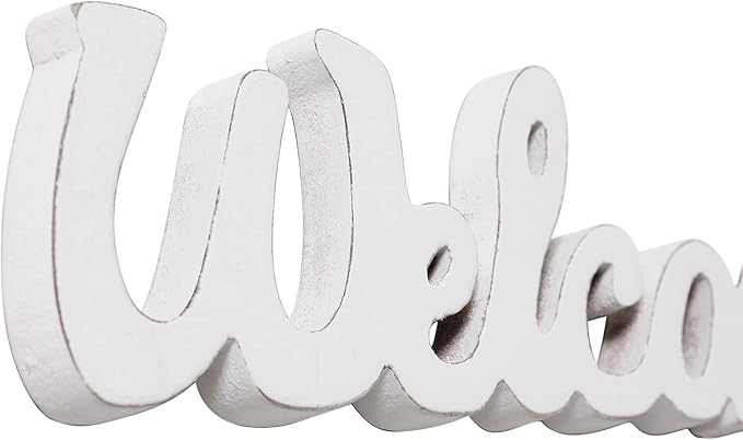 Rustic Wooden Outdoor Welcome Sign for Front Door 15