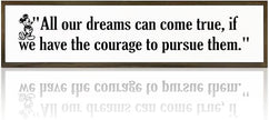 WKYAER Inspirational Wall Decor, Decorative Wooden Box Signs, Rustic Hanging Wood Sign Decor, Tabletop Decoration for Home Office, Bedroom Wall Art, All Our Dreams Can Come True Sign