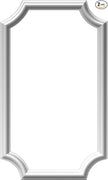 Ekena Millwork PNL16X28AS-02-CASE-2 Ashford Molded Scalloped Wainscot Wall Panel, 16