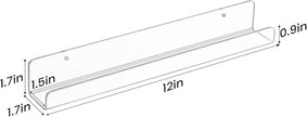 upsimples 10 Pack Clear Acrylic Shelves, 1.7