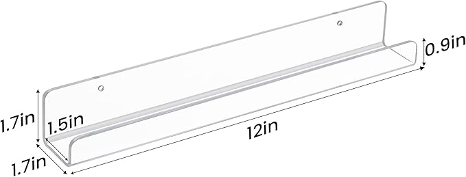 upsimples 18 Pack Vinyl Record Wall Mount Shelves, 12