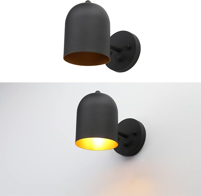 Pathson Modern Hardwired Wall Sconce with Dimmer Switch, Adjustable Light Head Wall Vanity Light, E26 Bulb Base Reading Lamp Lighting Decor for Bedroom Living Room Kitchen Sink Hallway