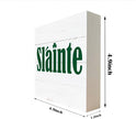 Simply Said, Slainte Wood Sign Plaque, Wooden Box Sign Desk Decor, White Wood Box Signs for Home Decor, Irish Decor, Farmhouse Decor for Shelf, Tabletop Decorations for St. Patrick's Day