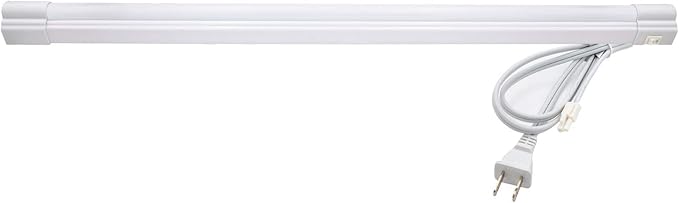 Maxxima 24 inch LED Under Cabinet Light - 1200 Lumens Warm White 3000K, Undermount Strip Lighting for Kitchen, Closet, and Bedroom, On/Off Switch, Plug in