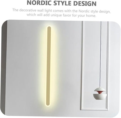 NUOBESTY Minimalist LED Bedside Wall Lamp Warm Light Versatile Indoor Aisle and Living Room Hanging Light for Bedroom Staircase Backdrop Decoration