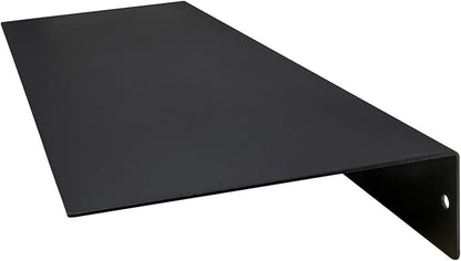 Buhbo Mitus Floating Shelf Wall Mounted (8 inch x 24 inch) Heavy Duty Industrial Modern Steel, Black