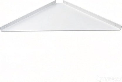 3.0mm Aluminum Alloy Corner Shelf Wall Mounted, for Bathrooms,Offices, Bedrooms,Kitchens,Dorm Rooms and Living Rooms (White, 11.3 inch White Corner Shelf)