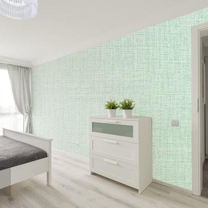 Yancorp 16"x394" Textured Fabric Wallpaper Faux Grasscloth Peel and Stick Self-Adhesive Removable Wallpaper Linen Cabinets Counter Top Liners