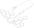 YGS-Tech LED Under Cabinet Lighting Kit, 1020 Lumens LED Puck Light, 5000K Daylight White, CRI90+, Touch Dimming, Black Trim All Accessories Included, for Kitchen, Closet Lights, Safe Light, 6-Pack