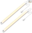 2Pcs 16 Inch Under Cabinet Lights with Hand Wave, Under Counter Lighting 3000K Warm White,Dimmable,Plug and Play,LED Lights for Kitchen Cabinet, Cupboard, Closet, Desk