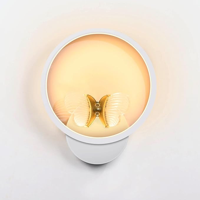 XEYOU 16W Modern Wall Sconce Lighting Indoor LED Creative Wall Light Fixture Butterfly Shape Decoration Wall Lamp for Living Room Bedroom Stair Corridor
