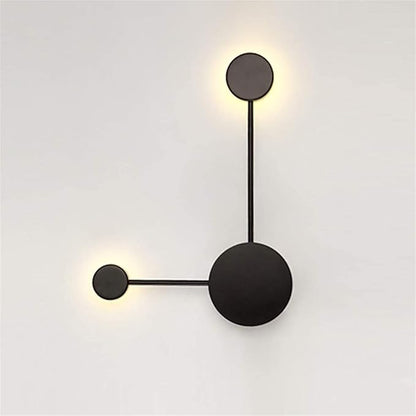 LED Wall Sconce Mid-Century Wall Lamp Lighting Fixture Black Finish丨Acrylic Indoor Modern Wash Wall Spot Light丨Wall Mount Lamps for Living Room Bedroom Hallway Home Room Decor (2 Light3000K)