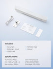 Combuh Rechargeable Makeup Light Bar LED Stick on Vanity Lighting for Mirror, 11Inch Super Bright 14 Days Long Last Battery Operated Wireless Attachable Wall Lamp for Bathroom Dresser Counter