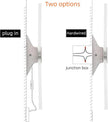 KICAAO Wall Sconces, Modern Wall Sconce Plug in 10W 6000K Cool White Acrylic Wall Lights with 6FT/180cm Plug in Cord and On/Off Switch on The Cord (1 Pack)
