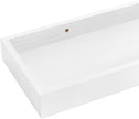 Floating Shelves for Wall, 15.7 Inch Picture Ledge with Raised Lip, Bathroom Shelves Over Toilet, Nursery Book Shelves, Kitchen Spice Rack, Wall Decor Display Ledge, Set of 2, White