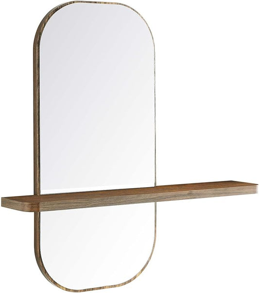 Modway EEI-6349-WAL Solstice Mirror, Walnut